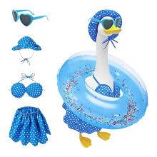 Heldere ganzen strandfeestdecoratieset inclusief-Blauw