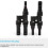 Solar Photovoltaic Connector T-Type Three-Way Parallel Series Connector Solar Panel Module Waterproof Plug 3