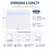 DL Plain White Envelopes (250 Pack) - DL Self-Seal Wallet, 100gsm, 110x220mm 6
