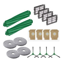 For 505/405 Combo Robot Vacuum Replacement Parts,2 Main Brush,4 Filter,4 Wipe,4 Side Brush,4 Dust Bag