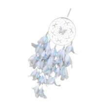 Dream Catcher Handmade Feathered Hanging Ornament Natives-White