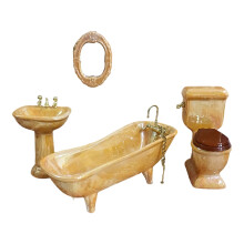 1:12 Scale Miniature Bathroom Set Ceramic Dollhouses-orang3