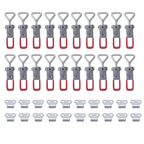 20 Pack Adjustable Toggle  Clamp 4001, 330 Lbs Holding Capacity, Heavy Duty Quick Release Pull  Toggle Clamp