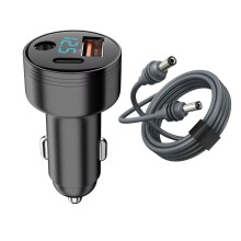 Universal 12V 24V Car Charger with USB C PD 45W-Black 2 meters
