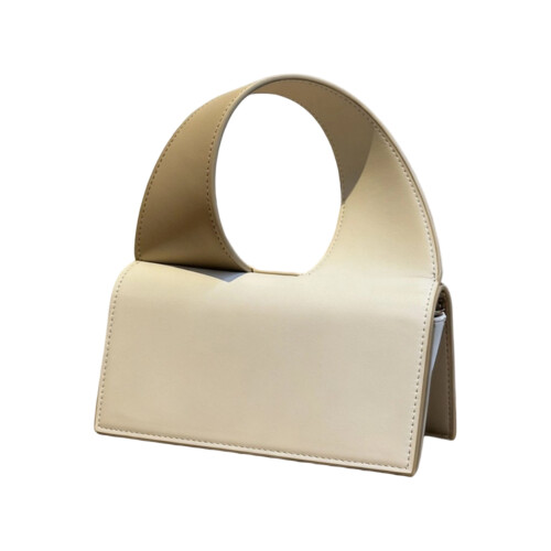 Contemporary Ladies Shoulder Bag Practical PU Leather-White