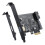 PCI-E 1X To USB 3.2 Gen1 USB3.2 Type-C Front Adapter Card 2  (Type C+ Type A) Expansion Card 1