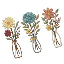3 Stuks Metalen Bloemen Muur Kunst Rustiek Boerderij-B396 9