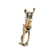 Metalen Medusa Gorgon Beeldjes Medusa-schoonheid en slang