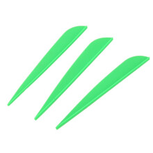 Arrows Vanes 4 Tum Plastic Feather Fletching för DIY Archery Arrows 100 Pack (Grön)