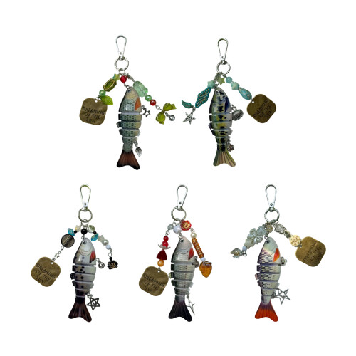 Creative Gift Keychain Imitating Real Fishing Baits-pattern D 1