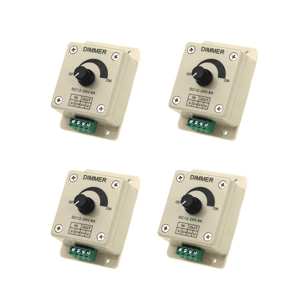 4X 12V-24V Led Dimmer Controller Adjust Single Color For 5050 3528 Led Strip 4711498961792