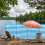 5 Pole Windbreaker Camping Beach Lakescape Wind Break Sun Shade 7