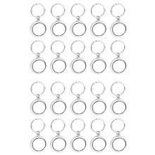 20 Pack 360 Rotating Metal Sublimation Keychain Blanks, Double-Sided Sublimation Blanks DIY Key Chain Circle