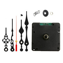 2X Radio Controlled Silent DIY Clock Movement Mechanism Kit Germany DCF Signal Mode with 4 Sets Hands Repair Replacement