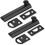 3 Inch Solid Brass Surfaces Bolt Black, Heavy Duty Concealed Slide Surfaces Door Bolt, for Doors and Window 2 Pack 1