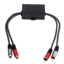 2-Way RCA Audio Isolator RCA Audio Noise Reduction Isolator Ground Loop Audio Isolator Audio Noise Filter Suppressor
