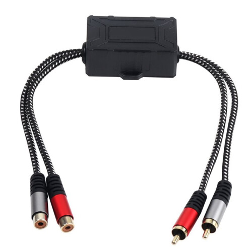 2-Way RCA Audio Isolator RCA Audio Noise Reduction Isolator Ground Loop Audio Isolator Audio Noise Filter Suppressor