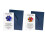 Emotional Support Plush Mini Paws Print Memorial Keepsakes-Blue 2