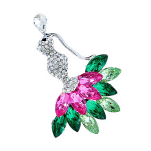 Mooie meerman vorm strass broche voor dames meisjes-Veelkleurig