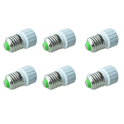 6X E27 to GU10 Extend Base LED CFL Light Bulb Lamp Adapter Converter Screw Socket