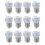 12x E27 to GU10 LED Light Socket Adapter Socket Adapter Lamp Bulb Converter White 1