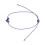 Peau tissée à la main de bracelet de modèle de-Violet clair 1