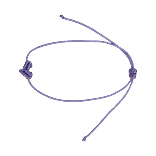 Peau tissée à la main de bracelet de modèle de-Violet clair