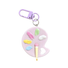 Porte-clés de Palette Miniature artistique, porte-clés-Violet