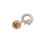 Broche d'accent de perles convertibles uniques,-disque doré 1