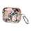 Coque de protection avec support intégré,-rose noire en or rose 1