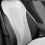 Coussin de dossier de siège automobile en cuir perforé,-Brun 7