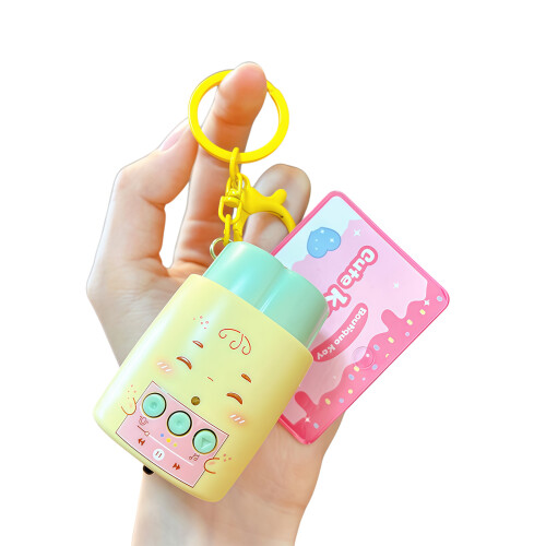 Collectible Talking Vegetable Keychain Key-Yellow green onions