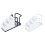 Modern Iron Cup Rack For House Kitchen Office Holds 50-White 4