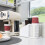 Modern Iron Cup Rack For House Kitchen Office Holds 50-White 6
