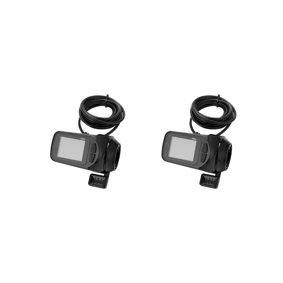 2X 24V/36V/48V S886 Ebike Lcd Display Panel Thumb Throttle For Electric Bicycles E-Scooter 6033556490593