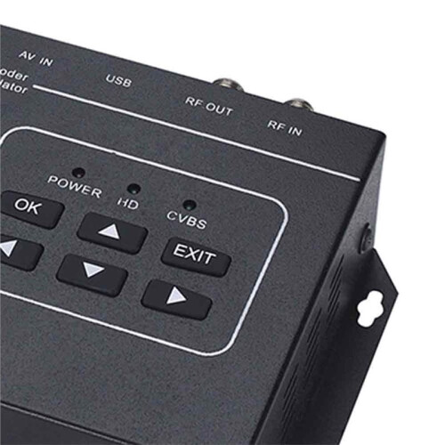 HD TV Encoder Modulator TDT Digital Front-End Equipment for Cable Television 1-CH -Compatible to RF DVB-T EU PLUG 1