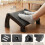 Ergonomic Adjustable Under Desk Foot Rest with Massage Rollers, 6-Level Height Adjustment for Home Use 2