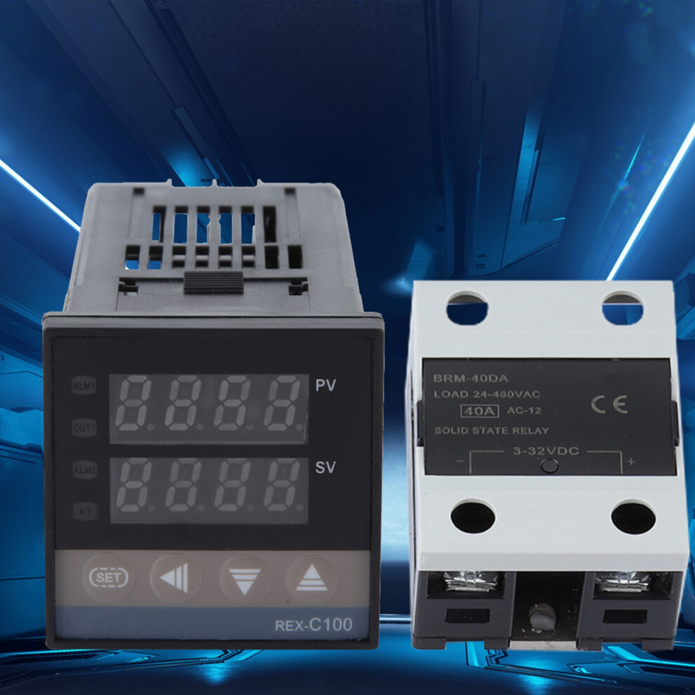 PID Temp Controller 0-400C + 40A SSR