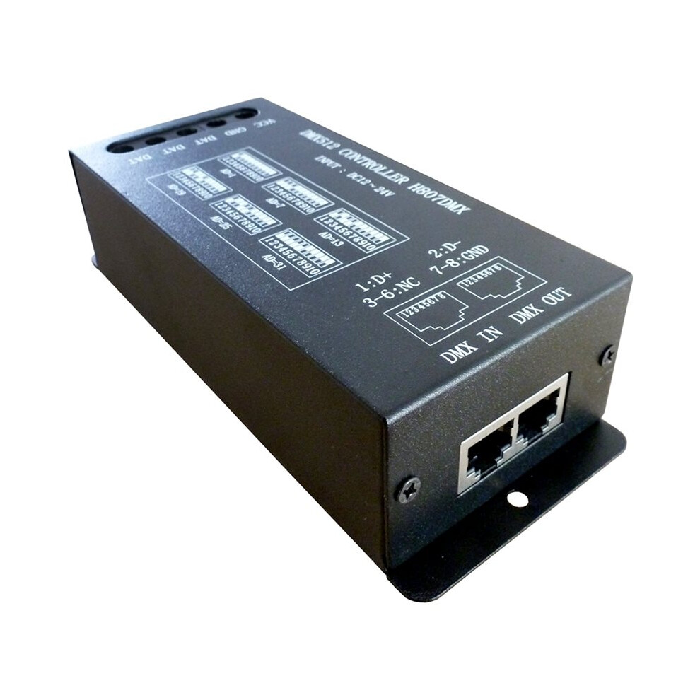 Dmx512 Controller H807dmx Dmx Spi Decode Rgb Controller 14 Channels Dmx Controller For Ws2812 Ws2813 Dmx Stage Light 4711121465826