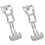 2pcs 20mm Stainless Steel Deployant Watch Strap Folding Buckle Clasp for , Smooth 20mm 1