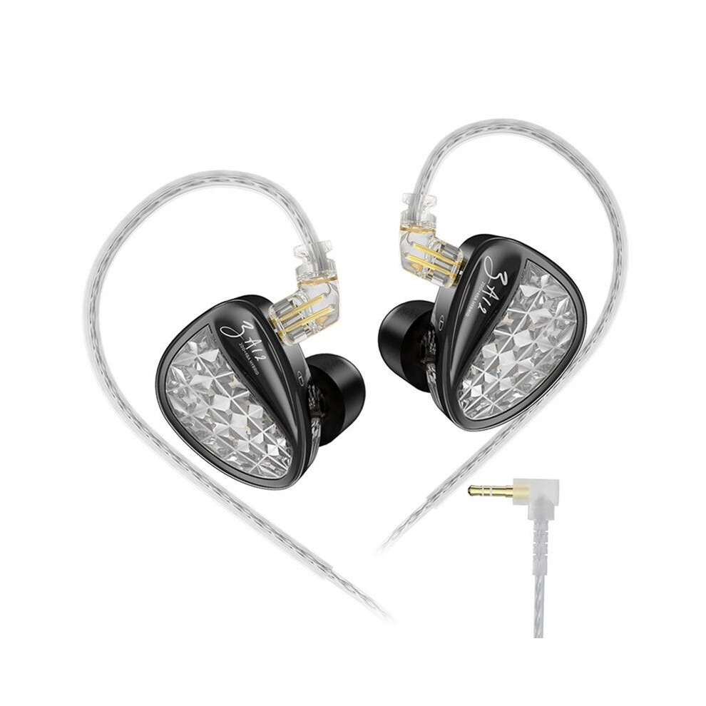 Kz Za12 2Dd+4Ba Hybrid Iem Headphones Wired Inear Monitor Hifi Tuning Earphones Sports Cancellin Gaming Headset Original Version 6034124952239