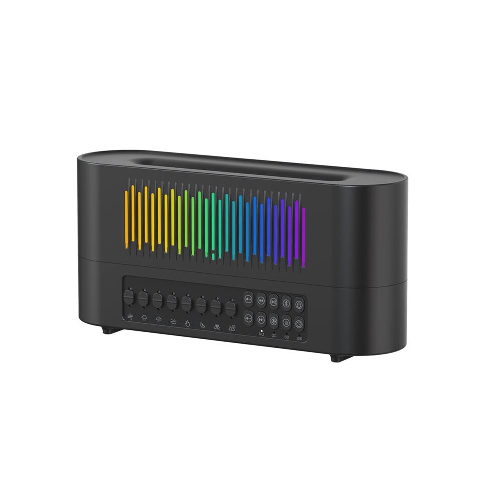 Aroma Diffuser With Speaker Essential Oil Diffuser Flickering Flame 260Ml Noise Speaker & Humidifier B White 4713666621415
