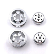 6x Cerchio per Mozzo Ruota Antiurto con Upgrade Nel Metallo per Camion RC con Vite WPL B1 B16 B24 B36 C14 C24 1/16 RC