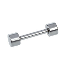 3 Paio di Orecchini A Bottone In Acciaio al Titanio con Perno Barbell da Uomo 3mm Argento Colore