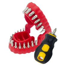 Brocas para Chave de Fenda Elétrica, Design Divertido, Conjunto de Ferramentas com Cabo Magnético, Kit de Reparos em Liga Resistente