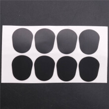 48pcs Alto/Tenor Sax Clarinet Mouthpiece Patches Pads Cushions, 0.8mm Black