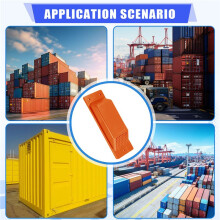 8PCS Shipping Container Air Vent Kit Heavy Duty Shipping Container Accessories Flow Ventilation Kit Orange