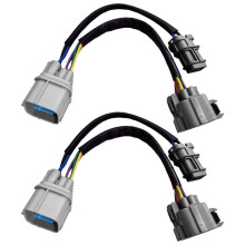 2pcs OBD2 to OBD1 Distributor Engine Jumper Swap Harness Dizzy 10 Pin for 1999-2000 Si 96-01 Integra
