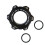Front Rear Bicycles Boosts Hub Conversion-F 100 to 110 Black 1