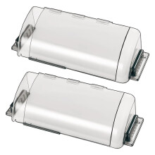 2er-Pack Verstellbare Lüftungsgitter, Transparent, 9"-15", für Decken-, Boden- und Wandlüftungsöffnungen